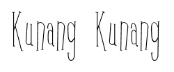 Kunang Kunang font